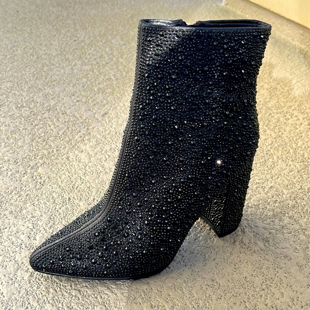 Cute Rhinestone black boots cowgirl boots new year shoes/boots /heels brand new